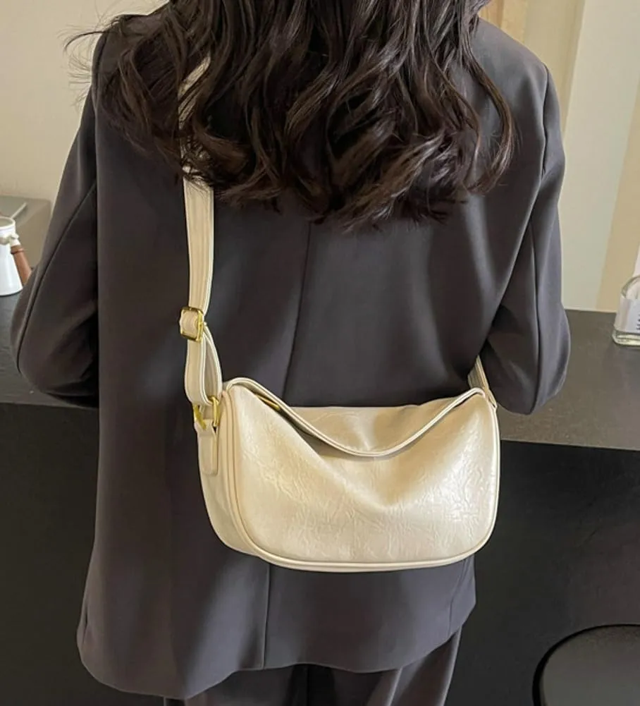Crescent Crossbody Bag for Women Small Sling Hobos Dumpling Bag with Adjustable Strap