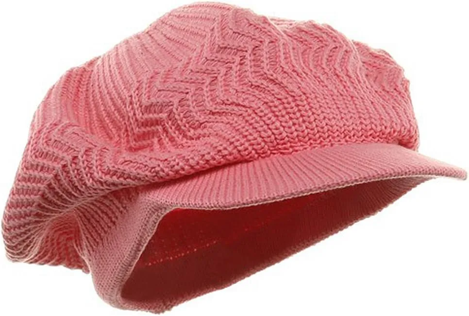 Crown Plain Beanie Visor (for Big Head)