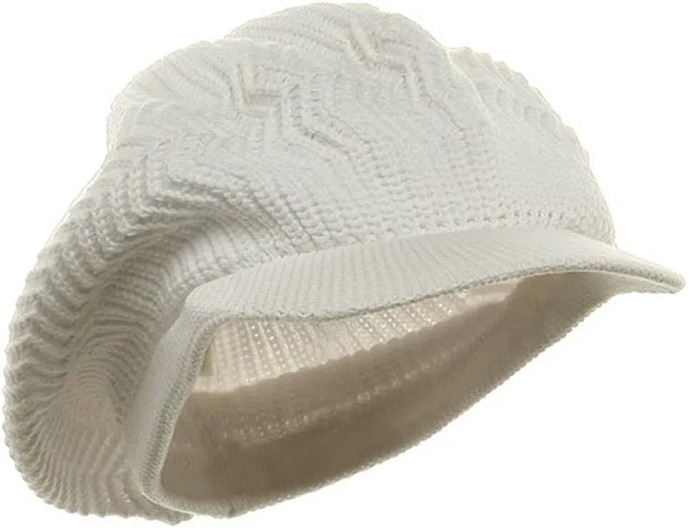 Crown Plain Beanie Visor (for Big Head)