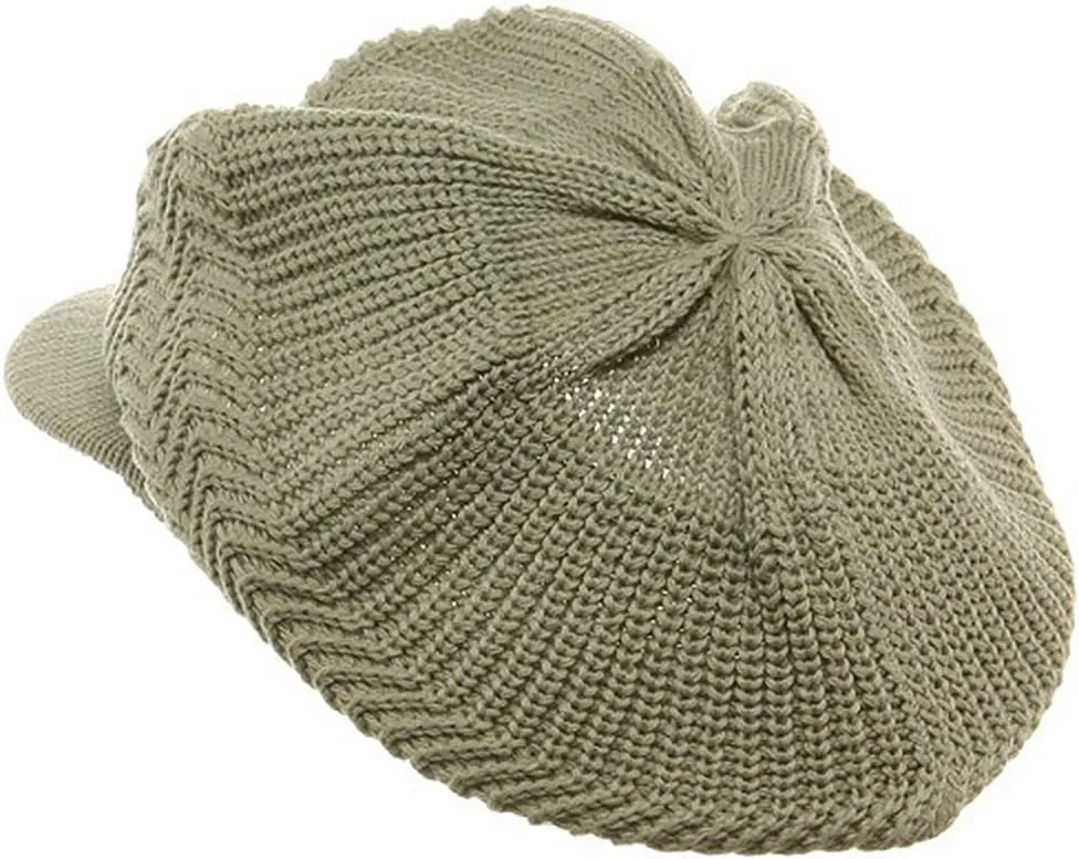 Crown Plain Beanie Visor (for Big Head)