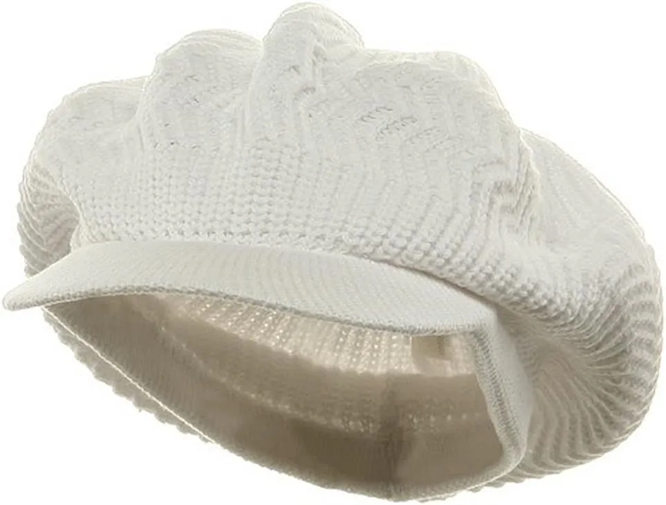 Crown Plain Beanie Visor (for Big Head)