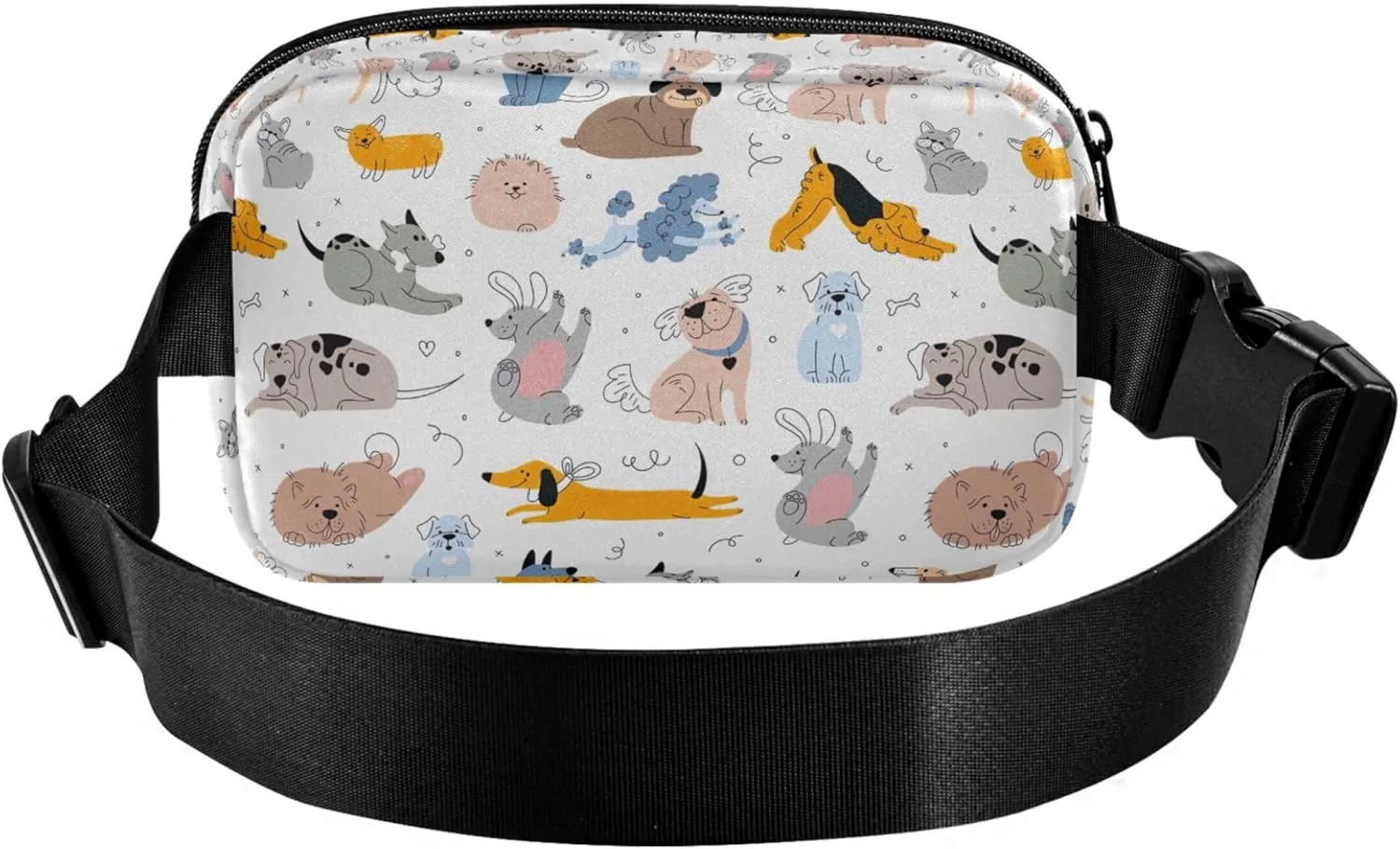 Cute Dogs Puppies Animal Fanny Pack for Women Waterproof Belt Bag Hip Pouch Cute Cross Body Waist Pack