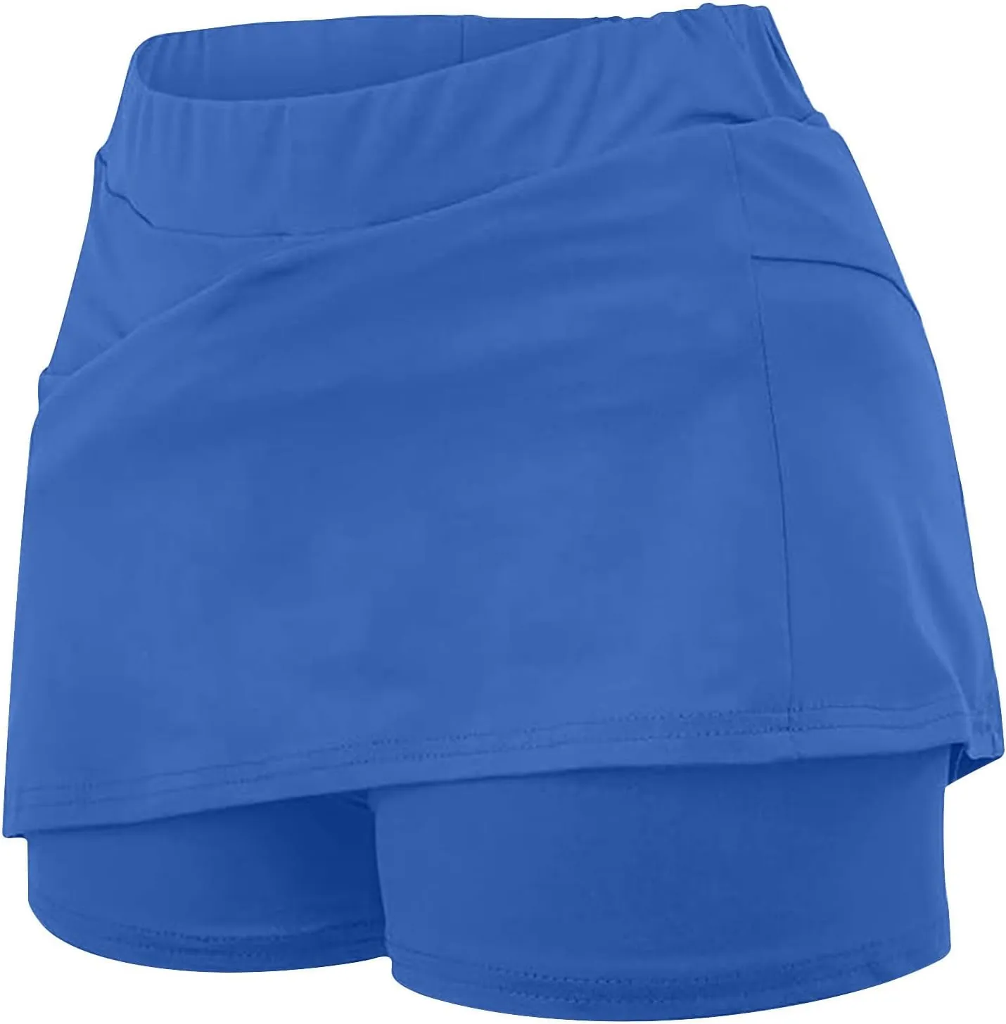 DDAPJ pyju Womens Summer Tennis Skirts with Shorts Underneath High Waisted Golf Inner Shorts Running Sports Pickleball Skorts