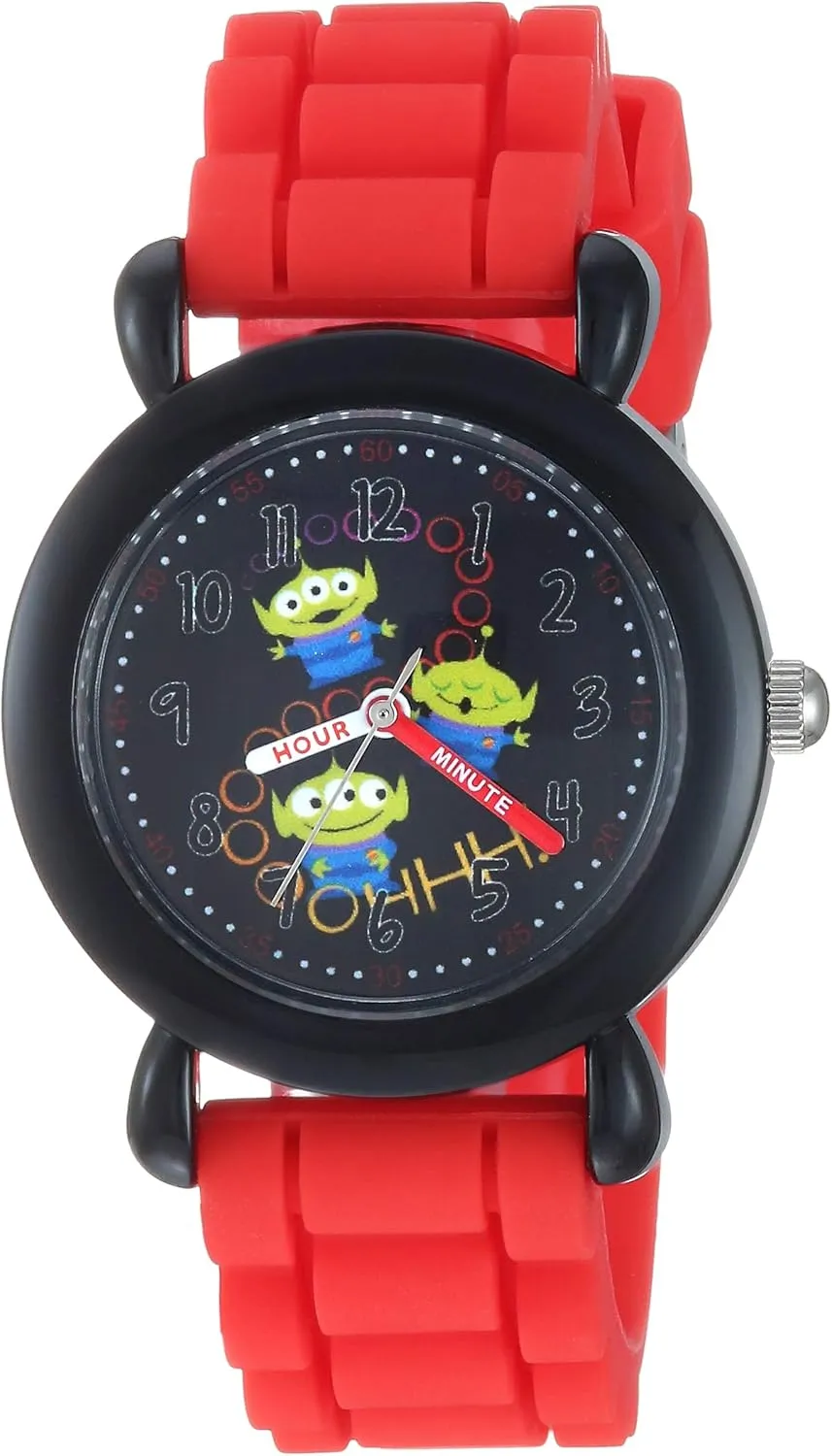 Disney Toy Story Kids' Plastic Time Teacher Analog Quartz Silicone Strap Watch