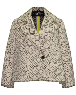 Domino Print Jacquard Jacket