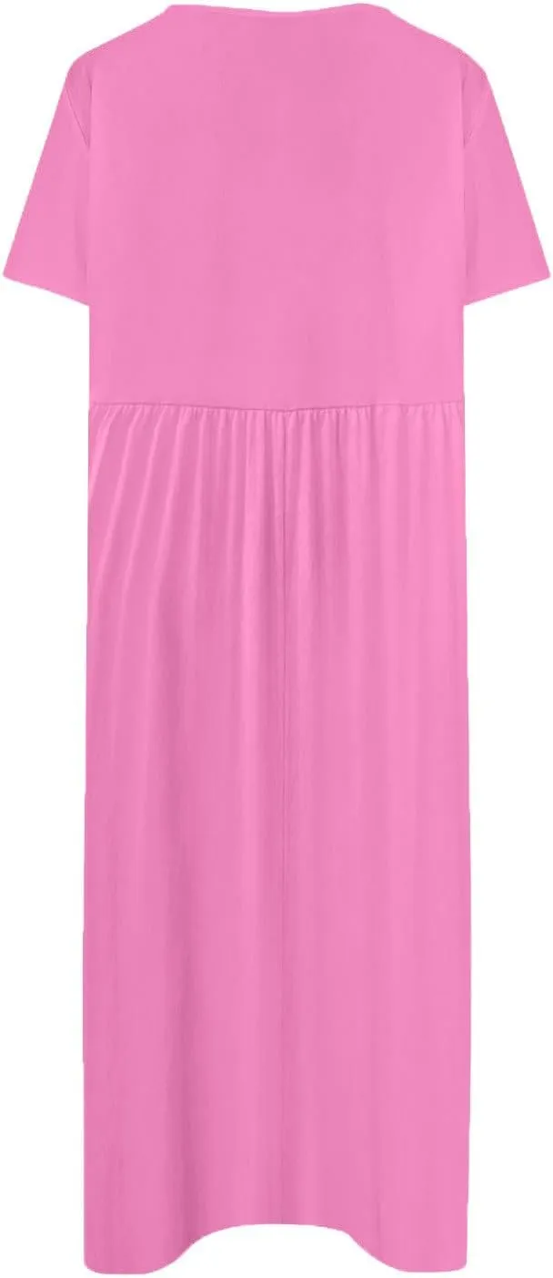 DPKLAD Women's Boho Formal Dresses for Women SummerDresses for Women 2025 Spring Dresses with Pockets
