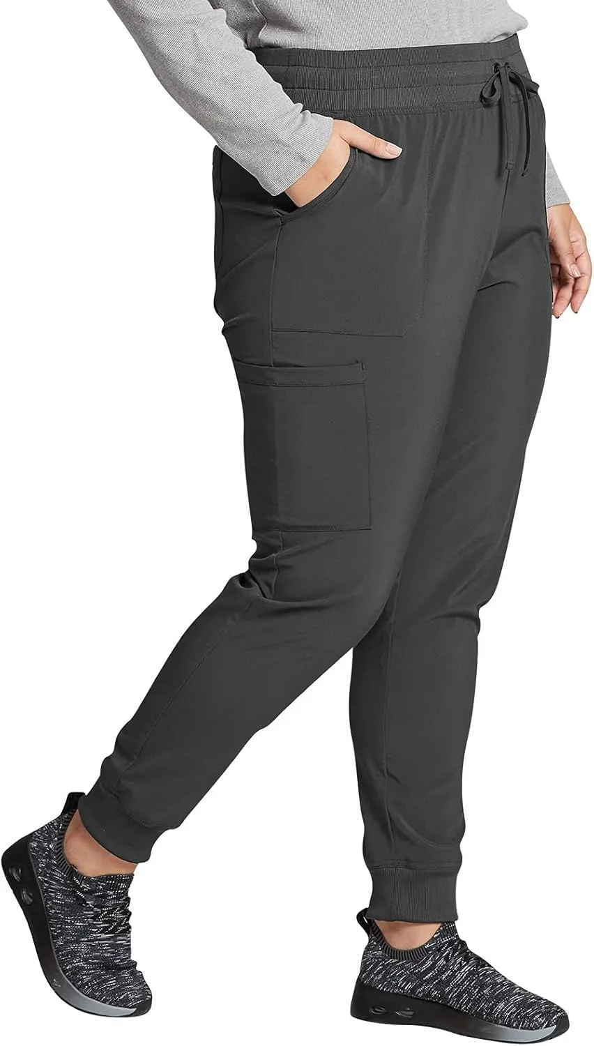 EDS Essentials Jogger Scrubs for Women, Drawstring Scrub Pants DK065
