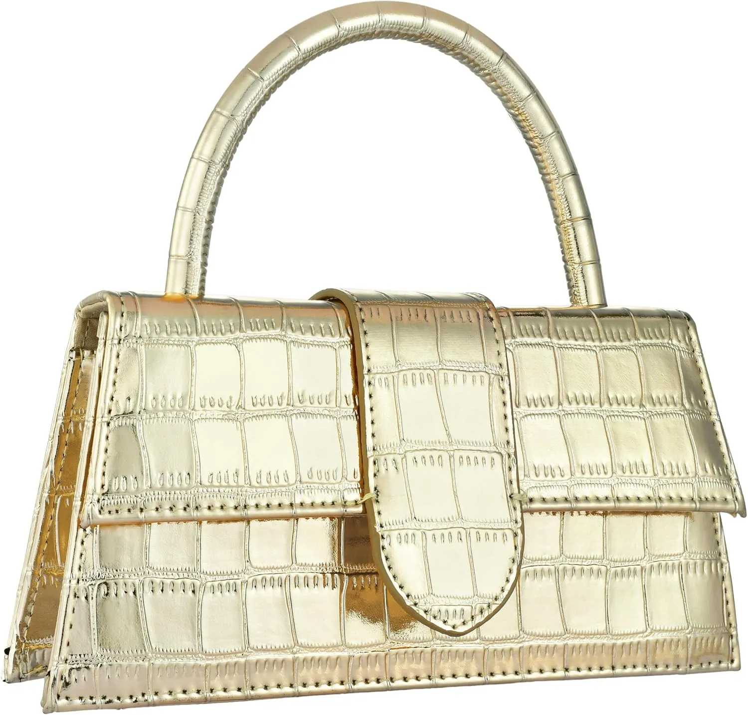 Evening Bag for Women, Gold Flower Sequins Purses, Sparkling Party Clutch Handbag for Wedding Cocktail Prom