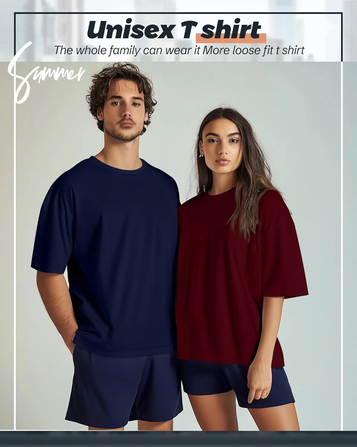 Ficerd 3 Pack Men's Big and Tall Shirts Short Sleeve Cotton Tee Crew Neck Basic Casual Top Loose Fit Summer T Shirts