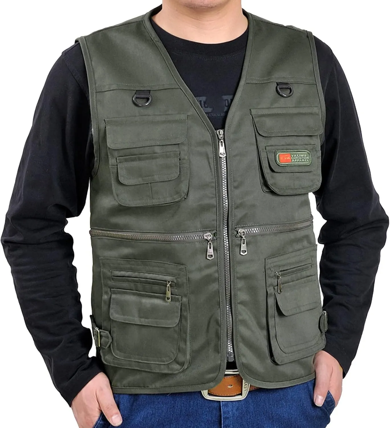 Fishing Vests for Men Casual Breatheable Sleeveless Multi Pockets Jacket Outdoor Hunting Travel Cargo Waistcoat Gilet