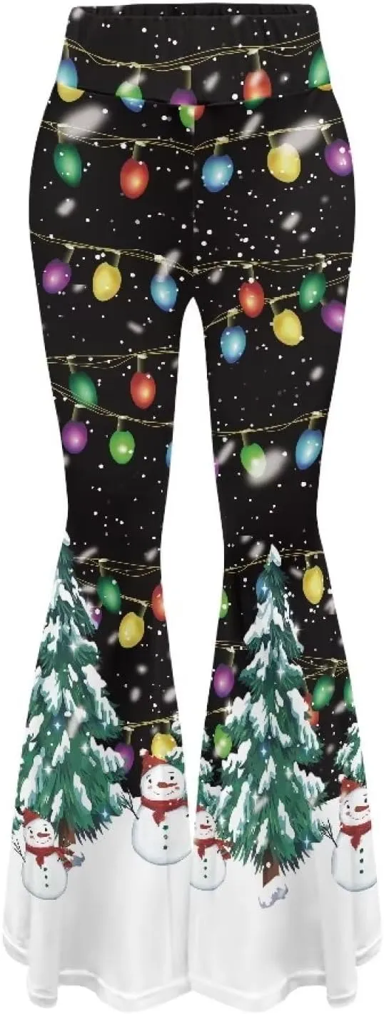 Flare Yoga Pants, High Waist Dress Pants for Women Long Flare Leggings, Bootcut Workout Pants