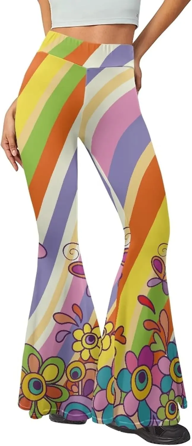 Flare Yoga Pants, High Waist Dress Pants for Women Long Flare Leggings, Bootcut Workout Pants