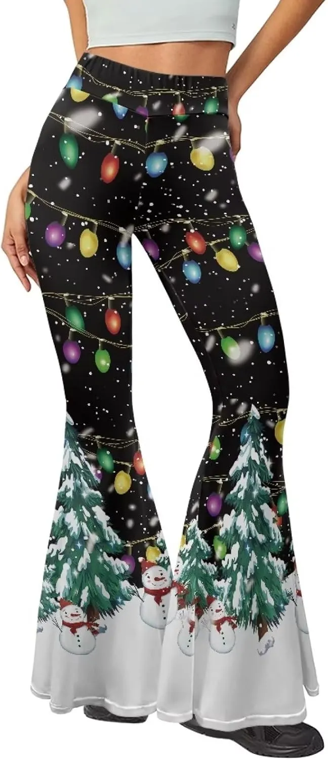 Flare Yoga Pants, High Waist Dress Pants for Women Long Flare Leggings, Bootcut Workout Pants