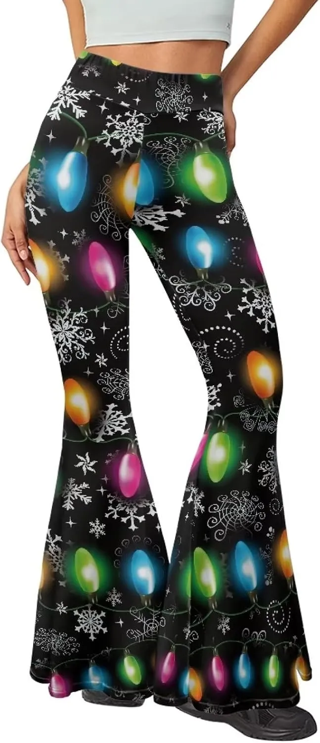 Flare Yoga Pants, High Waist Dress Pants for Women Long Flare Leggings, Bootcut Workout Pants