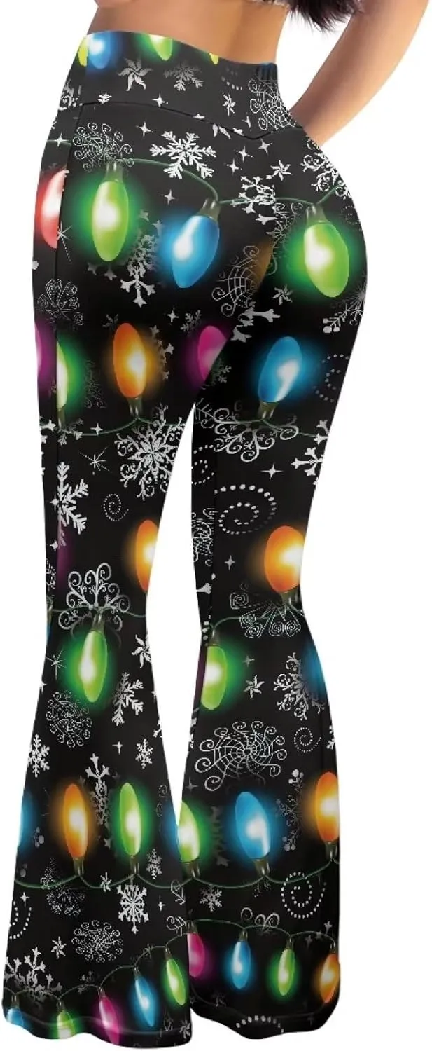 Flare Yoga Pants, High Waist Dress Pants for Women Long Flare Leggings, Bootcut Workout Pants