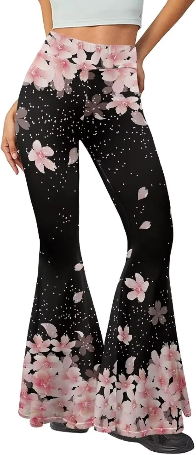 Flare Yoga Pants, High Waist Dress Pants for Women Long Flare Leggings, Bootcut Workout Pants