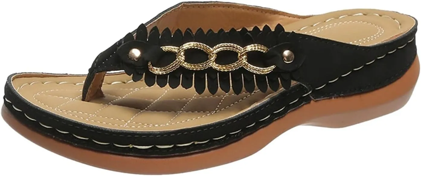 Flip Flops for Women with Arch Support Orthopedic Sandals Comfortable Thong Sandals Slippers Dressy Summer Beach Shoes