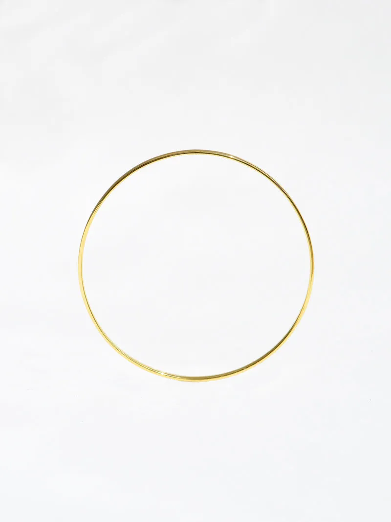 Flo Bangle - 9k Gold