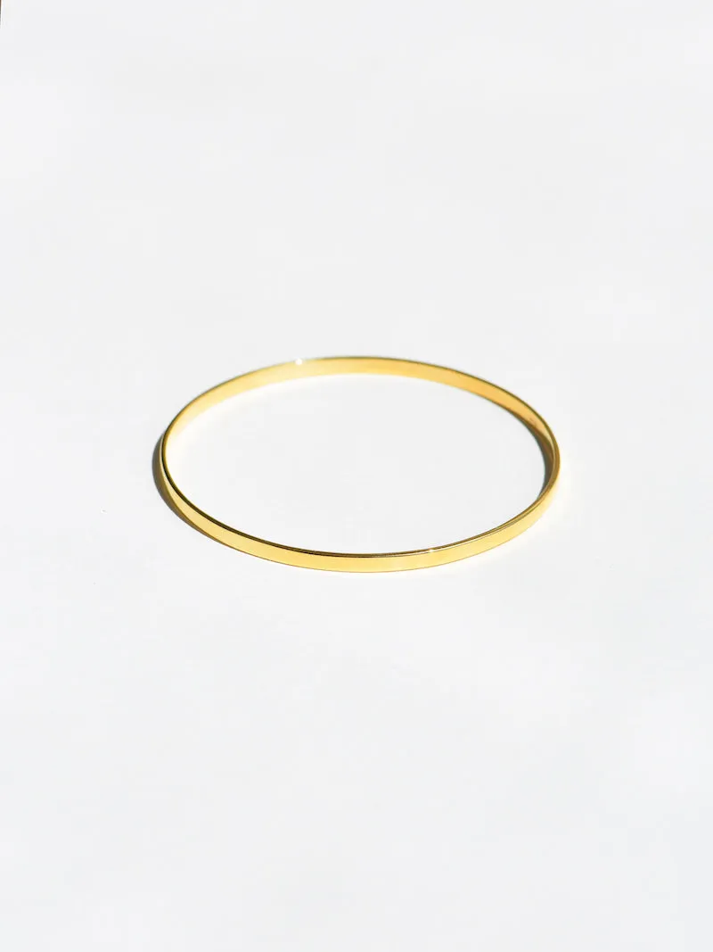 Flo Bangle - 9k Gold