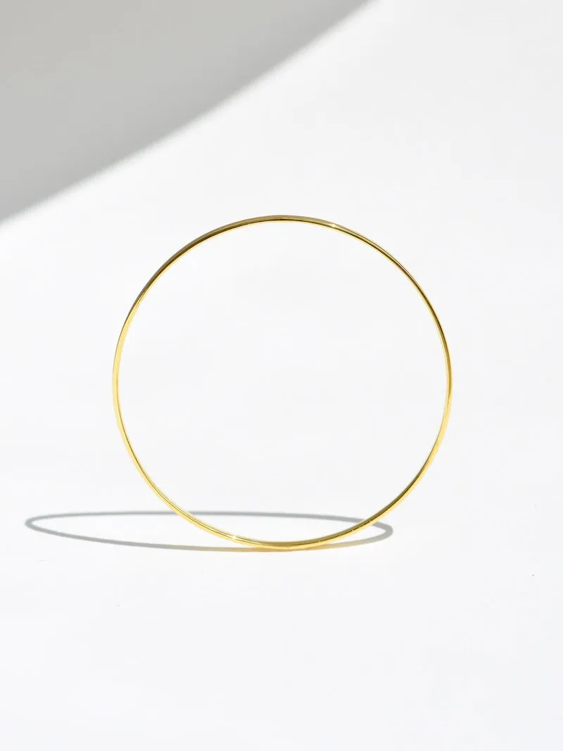 Flo Bangle - 9k Gold