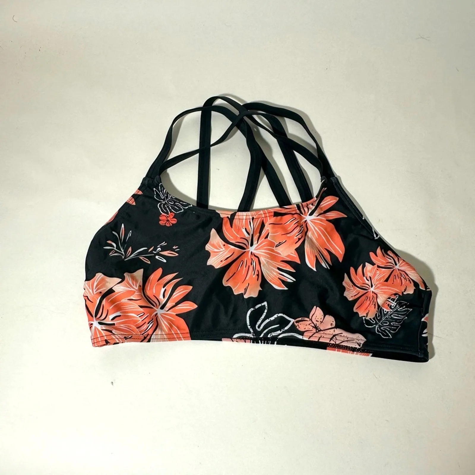 Floral Halter Swim Top