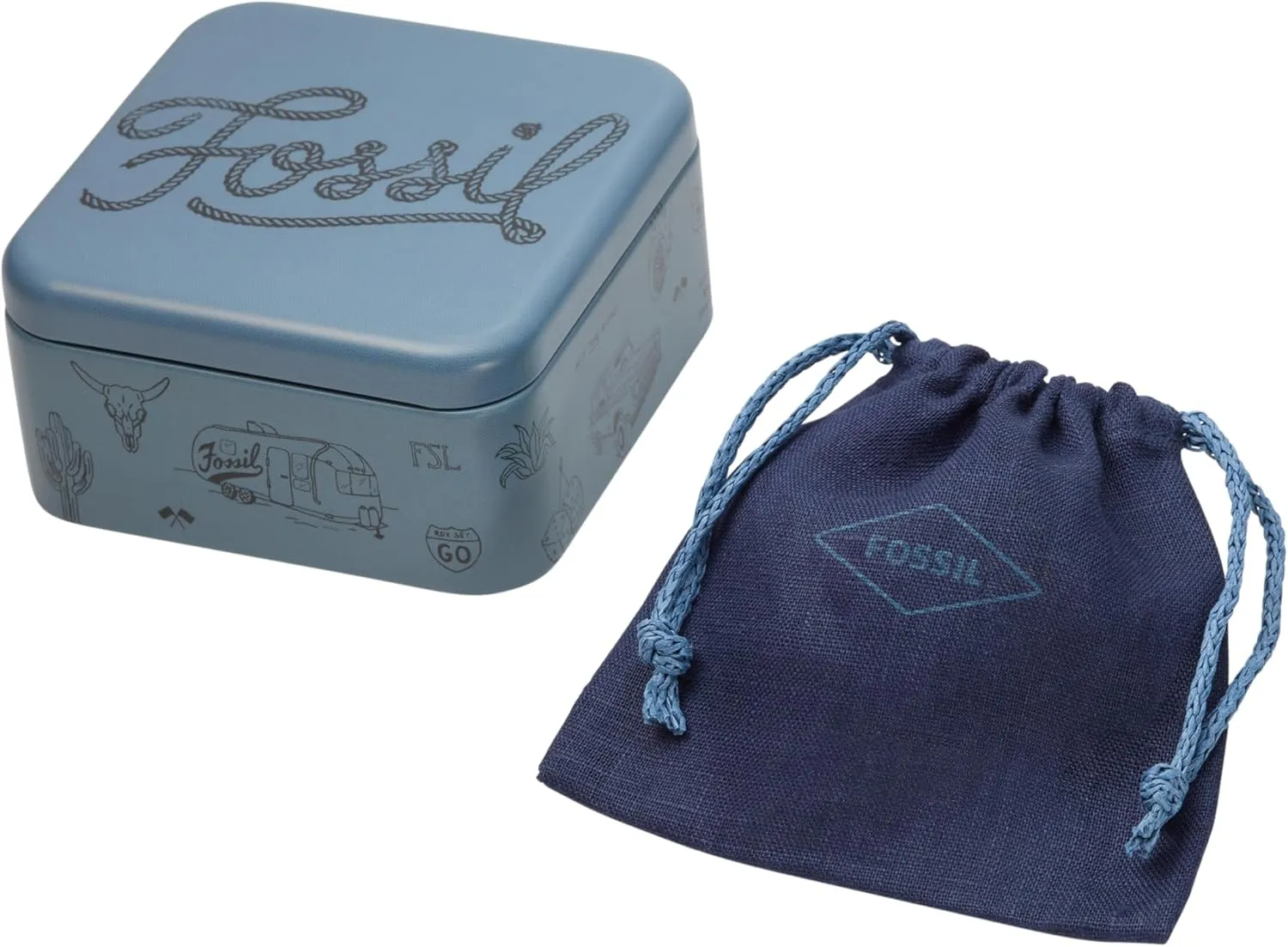Fossil Men's Casual Stainless Steel and Genuine Leather Bracelet for Men