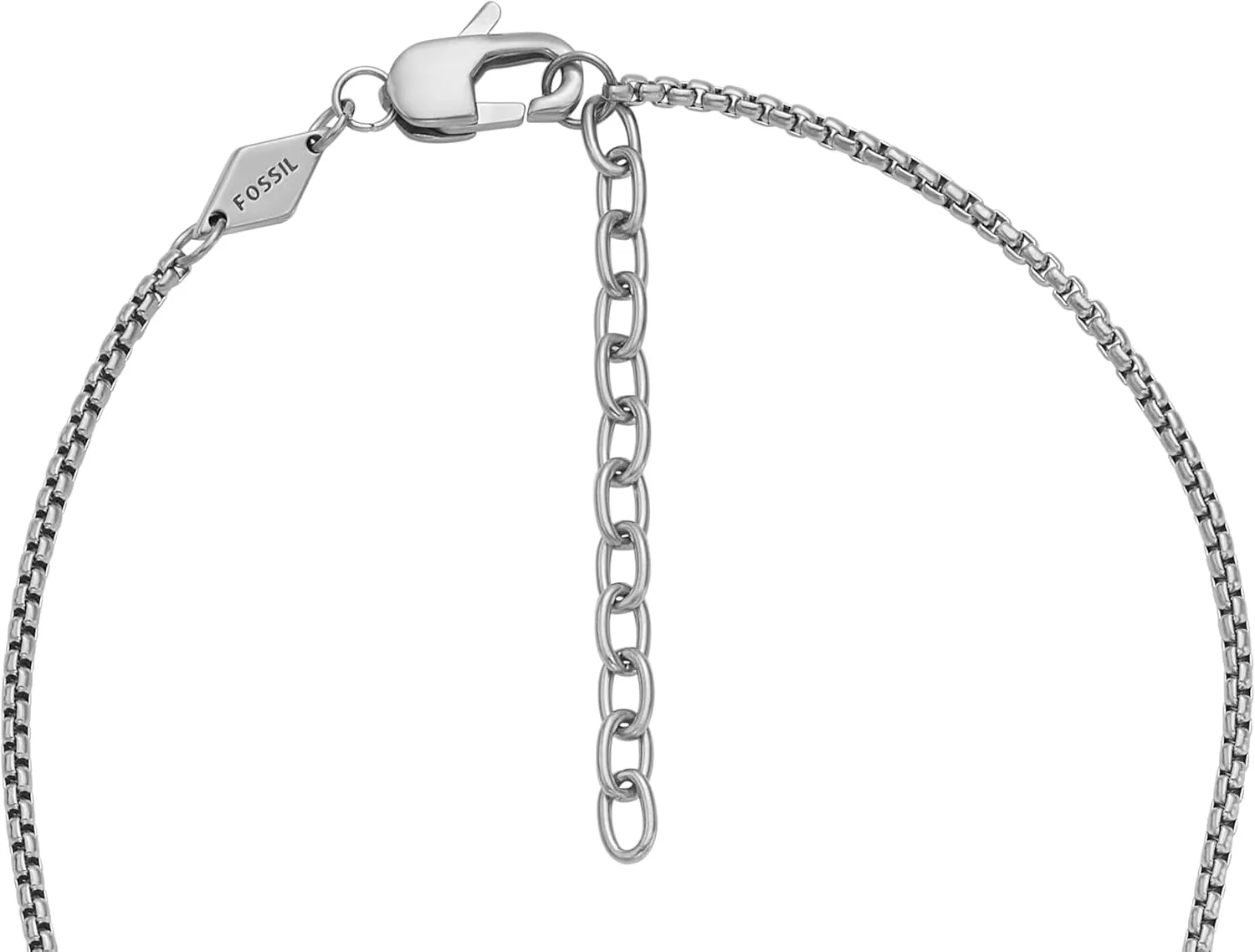 Fossil Men's Stainless Steel or Leather Necklace for Men