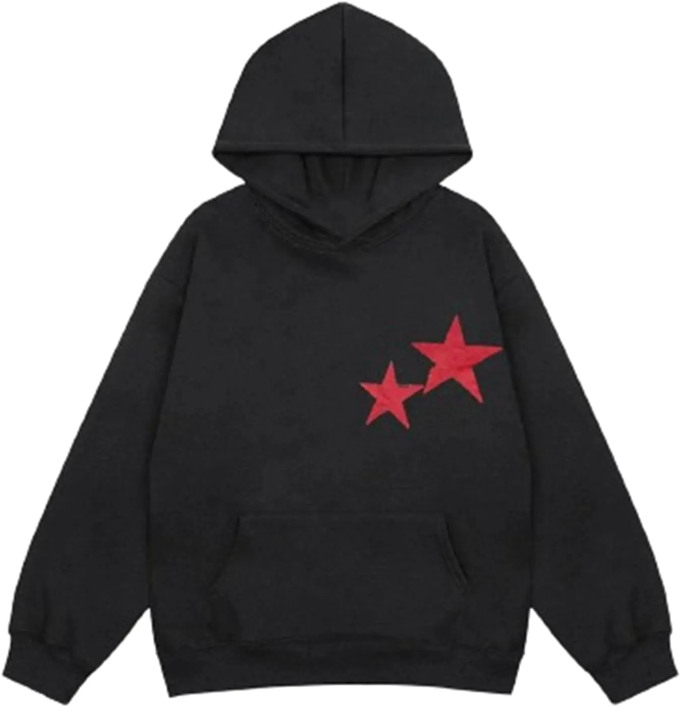 Giraropa Women Graphic Hoodies Y2K Star Print Oversized Hooded Sweatshirt Long Sleeve Pullover Fashion 90s Aesthetic Clothes