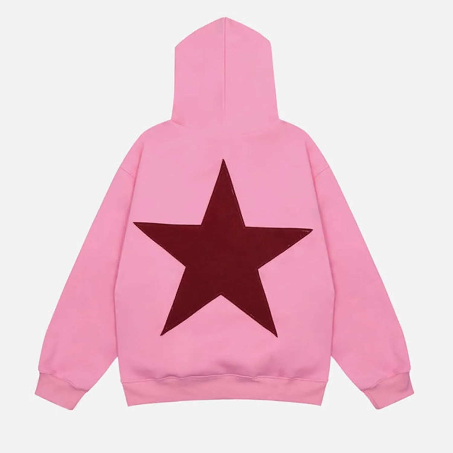 Giraropa Women Graphic Hoodies Y2K Star Print Oversized Hooded Sweatshirt Long Sleeve Pullover Fashion 90s Aesthetic Clothes