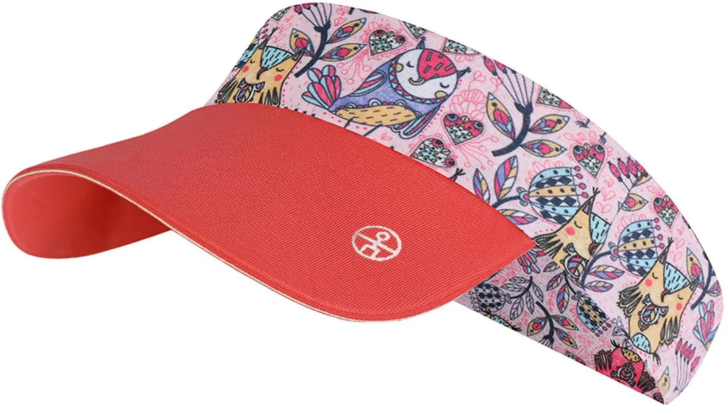 Girls Stretchy Sports Visor Foldable Athletic Sun Hat, Priting Headband with Visor Kids Summer Cooling Cap for Tennis, Golf