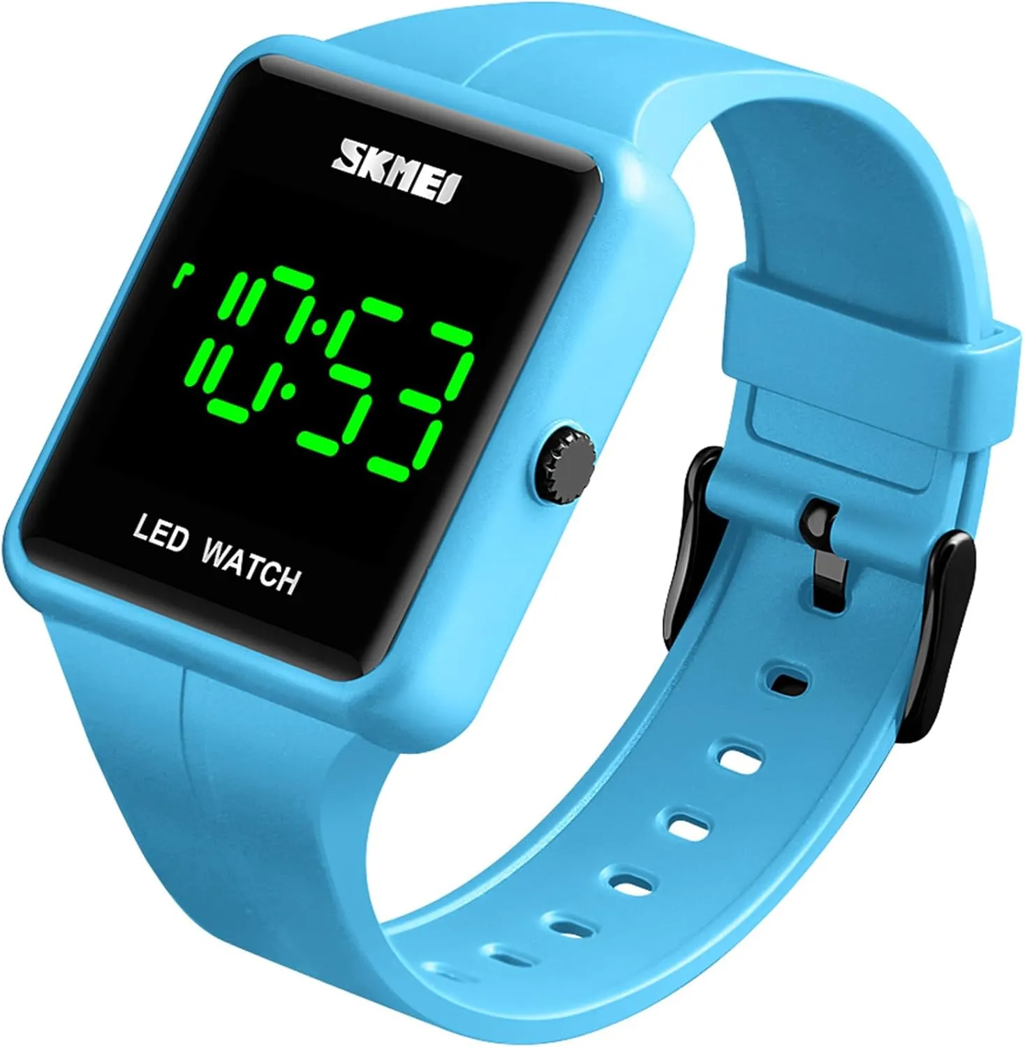 Gosasa Large Face LED Digital Watch Date Time 3Bar Waterproof Wristwatch Men Women Sports Watches