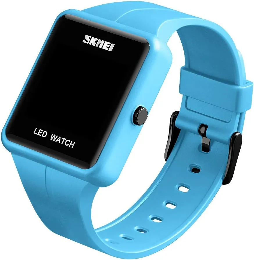 Gosasa Large Face LED Digital Watch Date Time 3Bar Waterproof Wristwatch Men Women Sports Watches