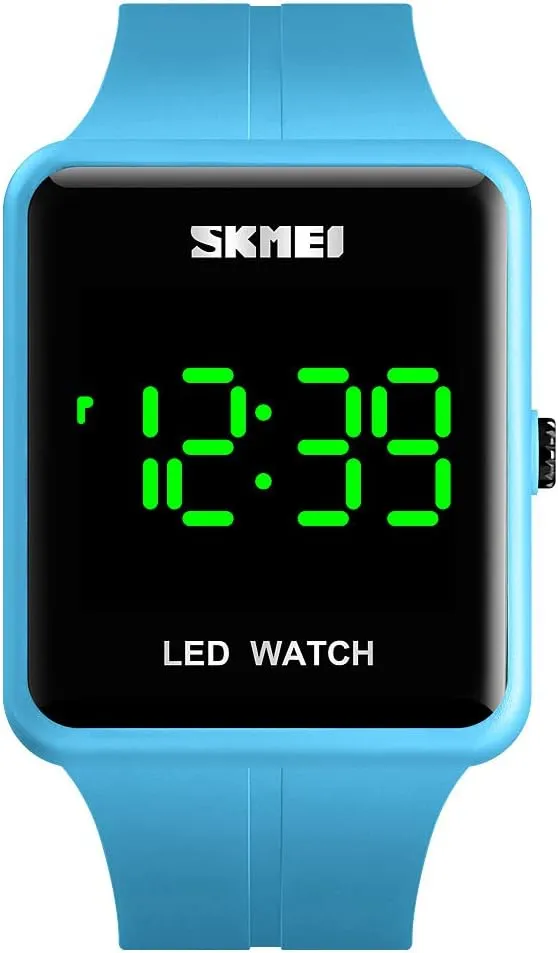 Gosasa Large Face LED Digital Watch Date Time 3Bar Waterproof Wristwatch Men Women Sports Watches