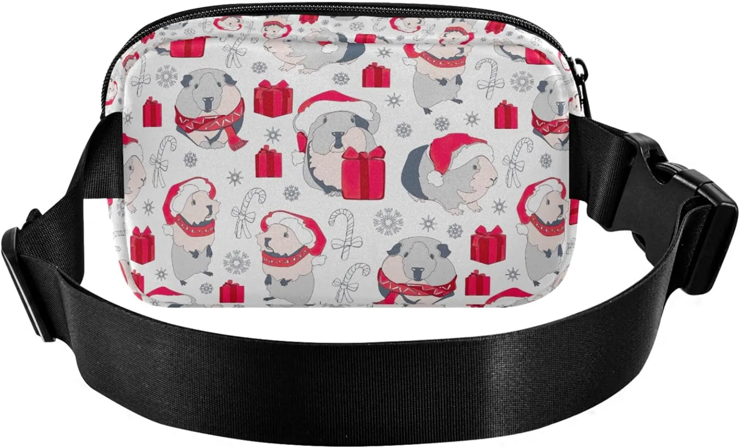 Guinea Pigs Christmas Waterproof Women Fanny Packs Anti Theft Belt Bag Bright Colored Crossbody Waist Purse