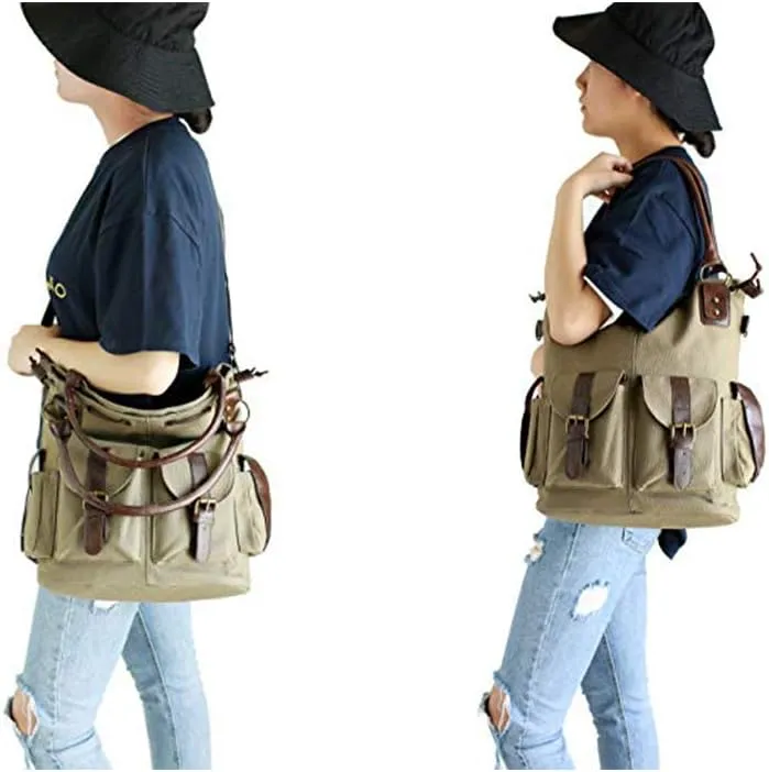 hainan Women's Lady Large Canvas Messenger Handbag Shoulder Bag Satchel Hobo Tote bags