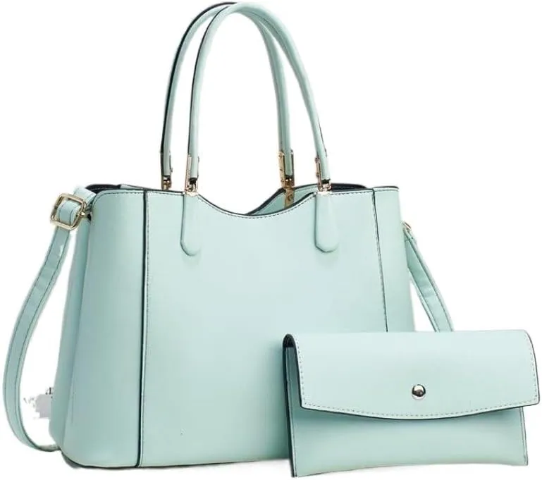 Handbag Women Large Capacity Lady Purse Tote Bag Cross-Body Bag Leisure Solid Color Shoulder Bag with Pocket