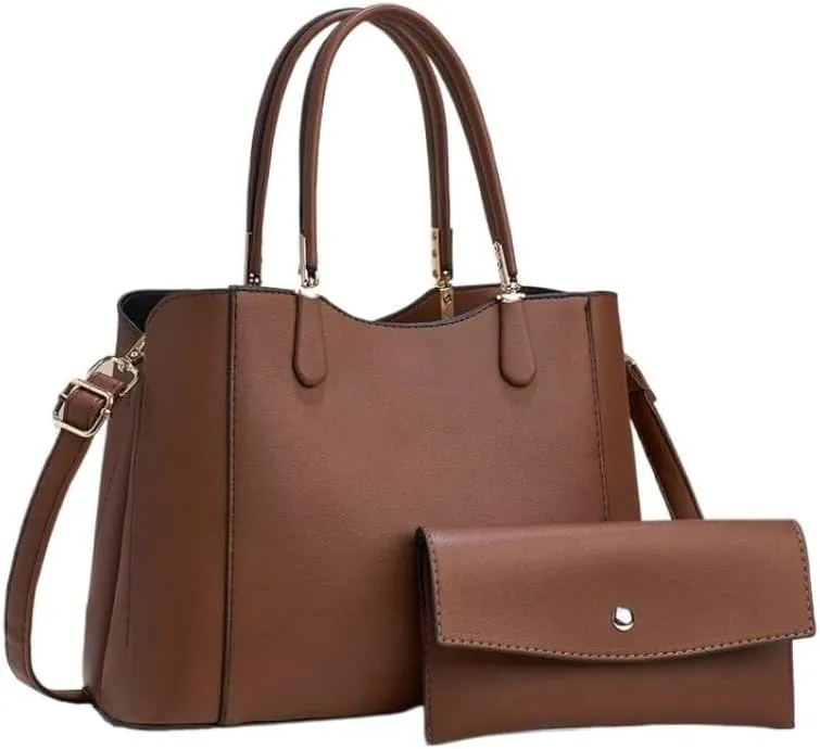 Handbag Women Large Capacity Lady Purse Tote Bag Cross-Body Bag Leisure Solid Color Shoulder Bag with Pocket