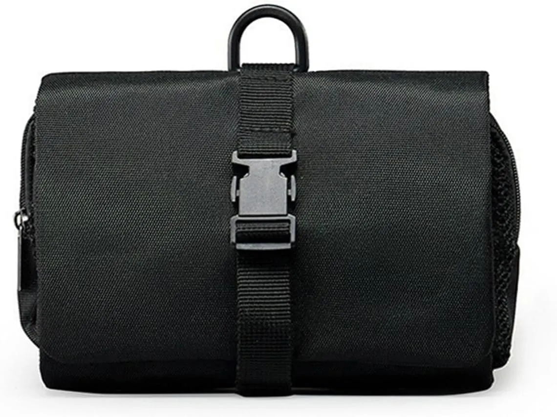 Hanging Toiletry Bag,Travel Toiletry Bag for Men,Waterproof Hanging Makeup Bag for Travel-Sized Shampoo, Conditioner, Toiletries Accessories, Makeup Accessories (Black)