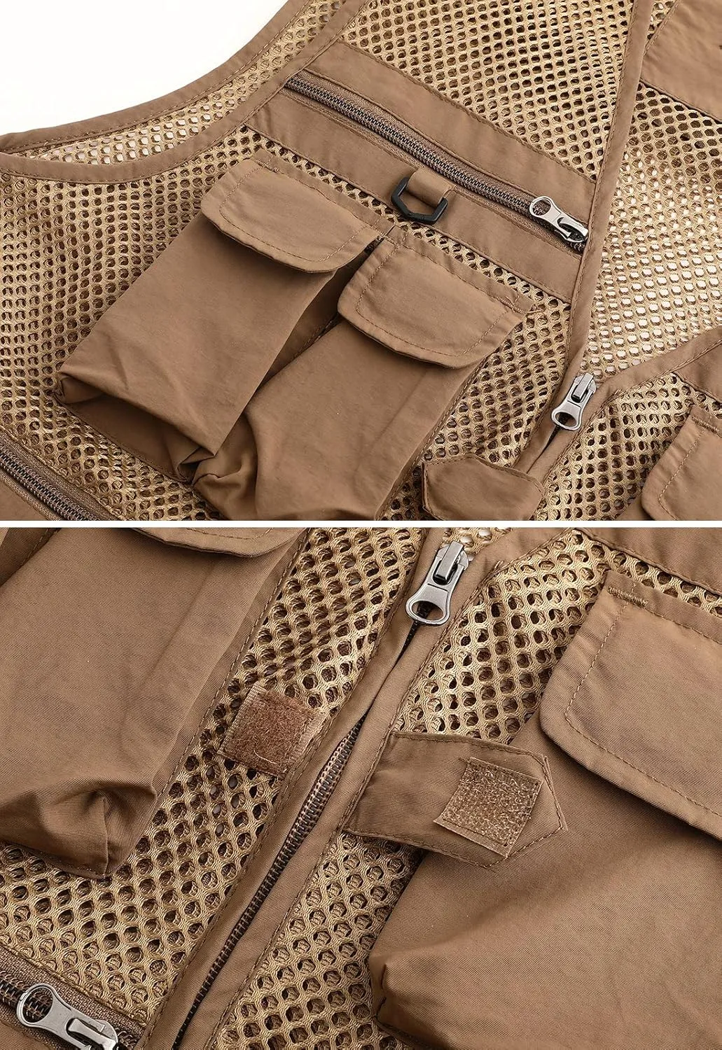 Hbufnha Fishing Vest Outdoor Work Vests Unisex Hunting Travel Photography Safari Multi Pockets