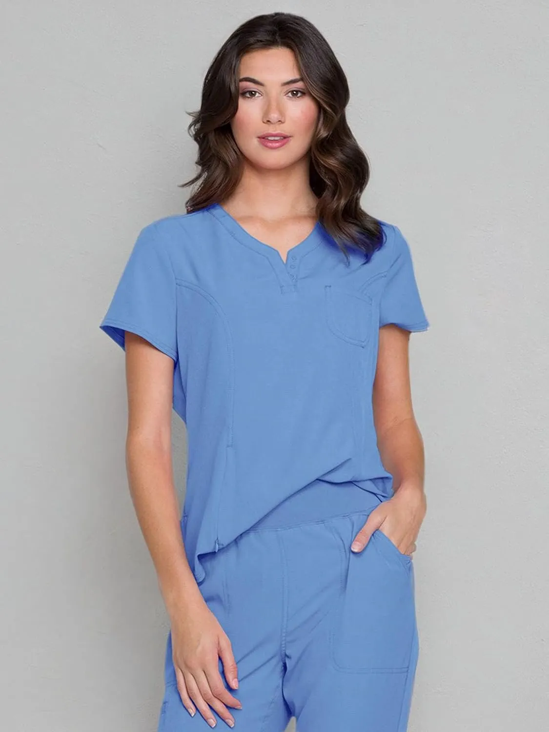 HeartSoul Break On Through Women Scrubs Top V-Neck HS710