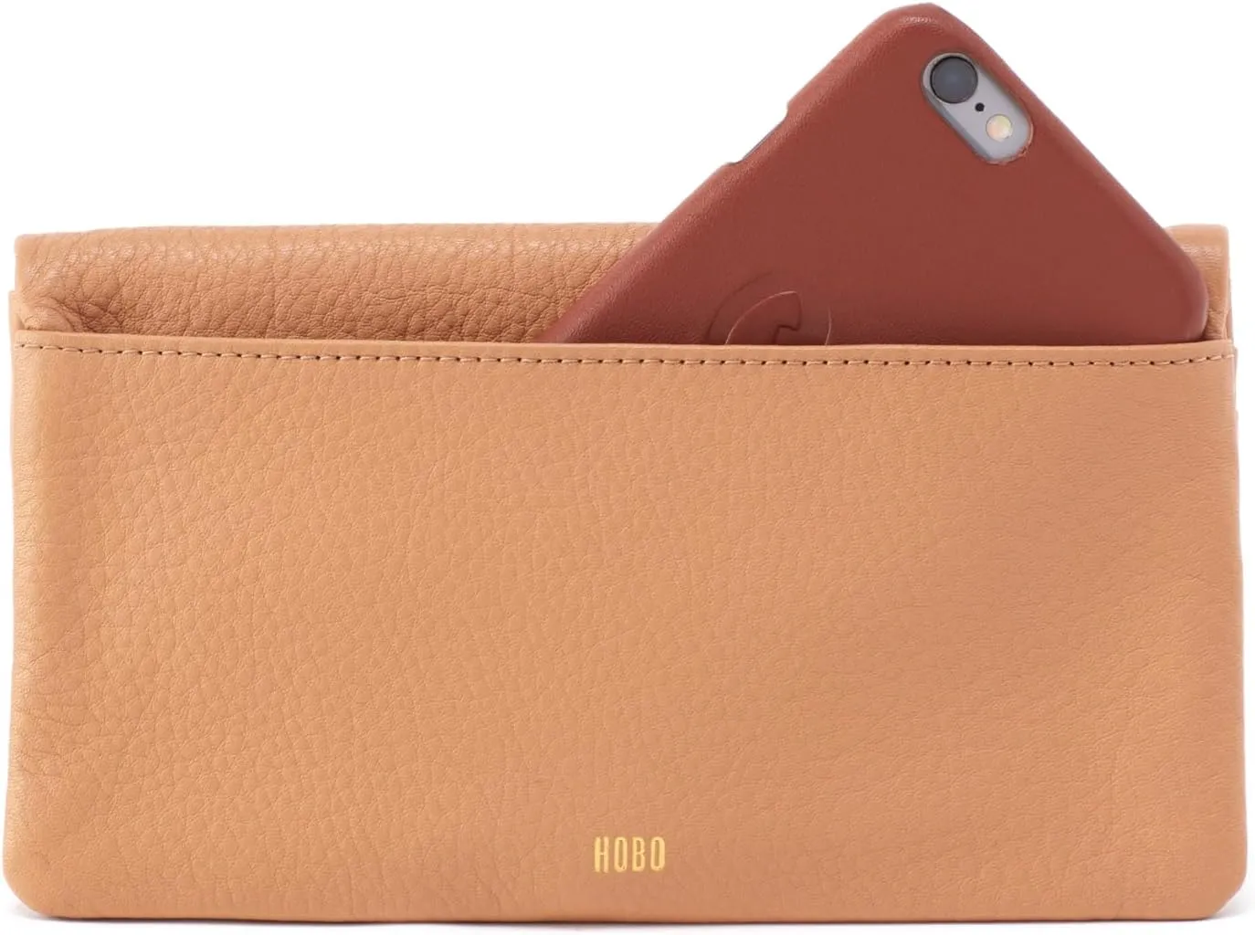 HOBO Lumen Continental Bifold Leather Wallet for Women, Snap Closure