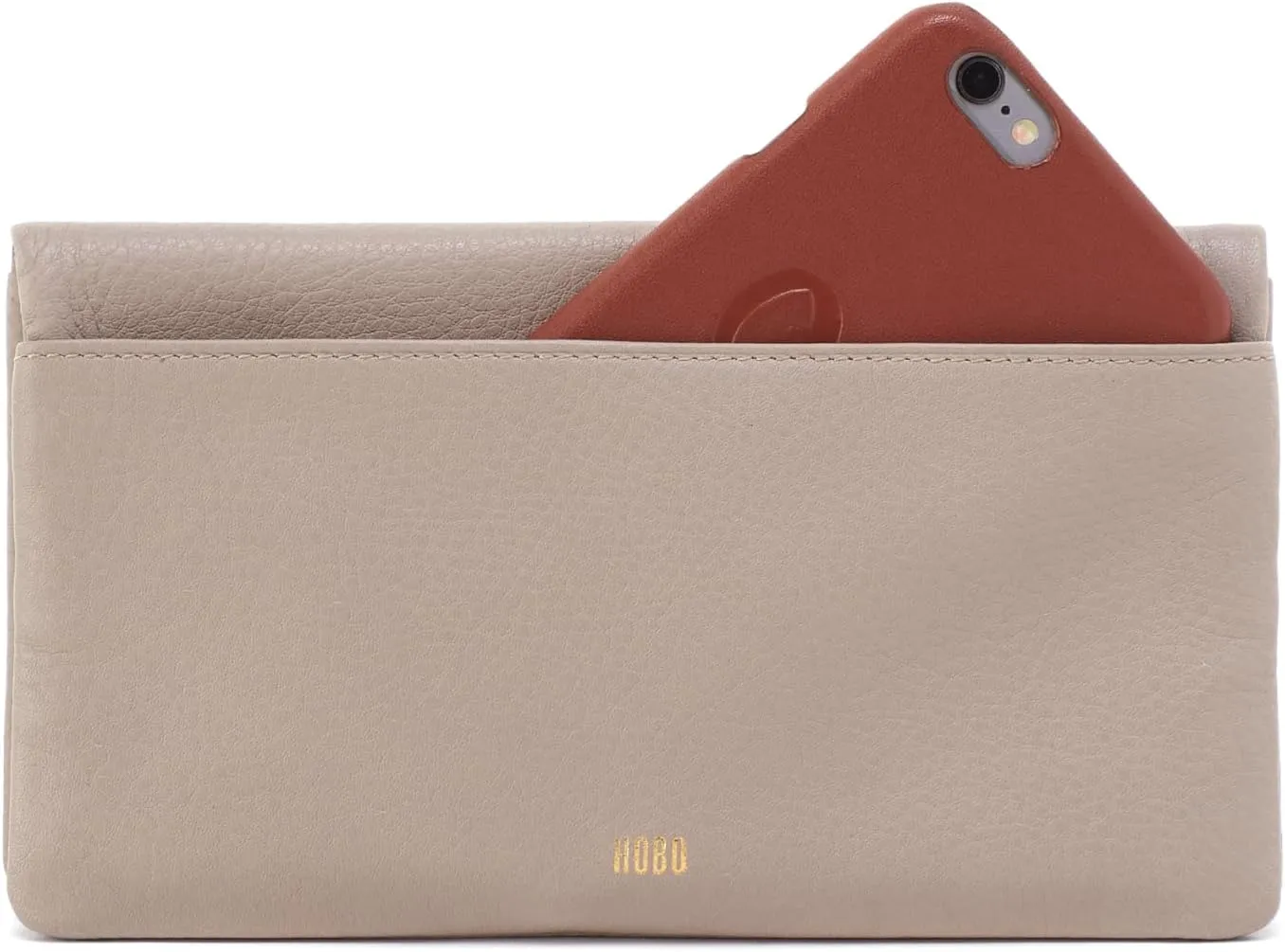 HOBO Lumen Continental Bifold Leather Wallet for Women, Snap Closure