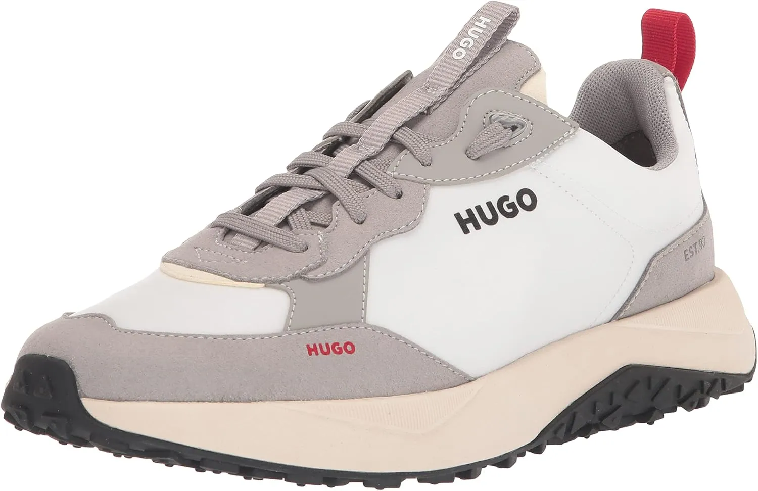 HUGO Men's Kane Sporty Nylon Running Sneaker