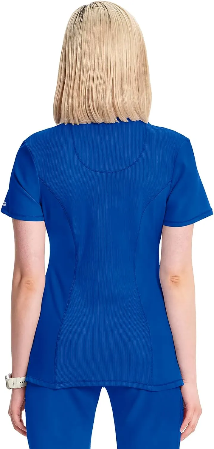 Infinity by Cherokee Round Neck scrub tops women with 3 Pockets & 360 Stretch - 2624A