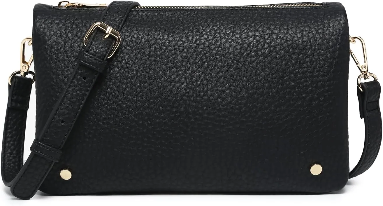 JEN & CO. Phiona Stud Crossbody Bags Vegan Leather Clutch Purses Shoulder Handbag Wallets for Women