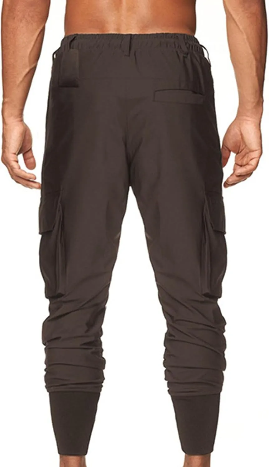 JEShifangjiusu Mens Hiking Chino Pants Lightweight Slim Fit Stretch Work Tapered Pants Casual Golf Workout Jogging Trousers