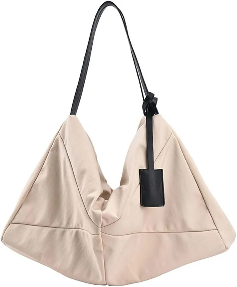 JSEIAJB Canvas Shopping Tote Bag Shoulder Bag Large Capacity Ladies Shoulder Bag Casual Shopping Bag(E)