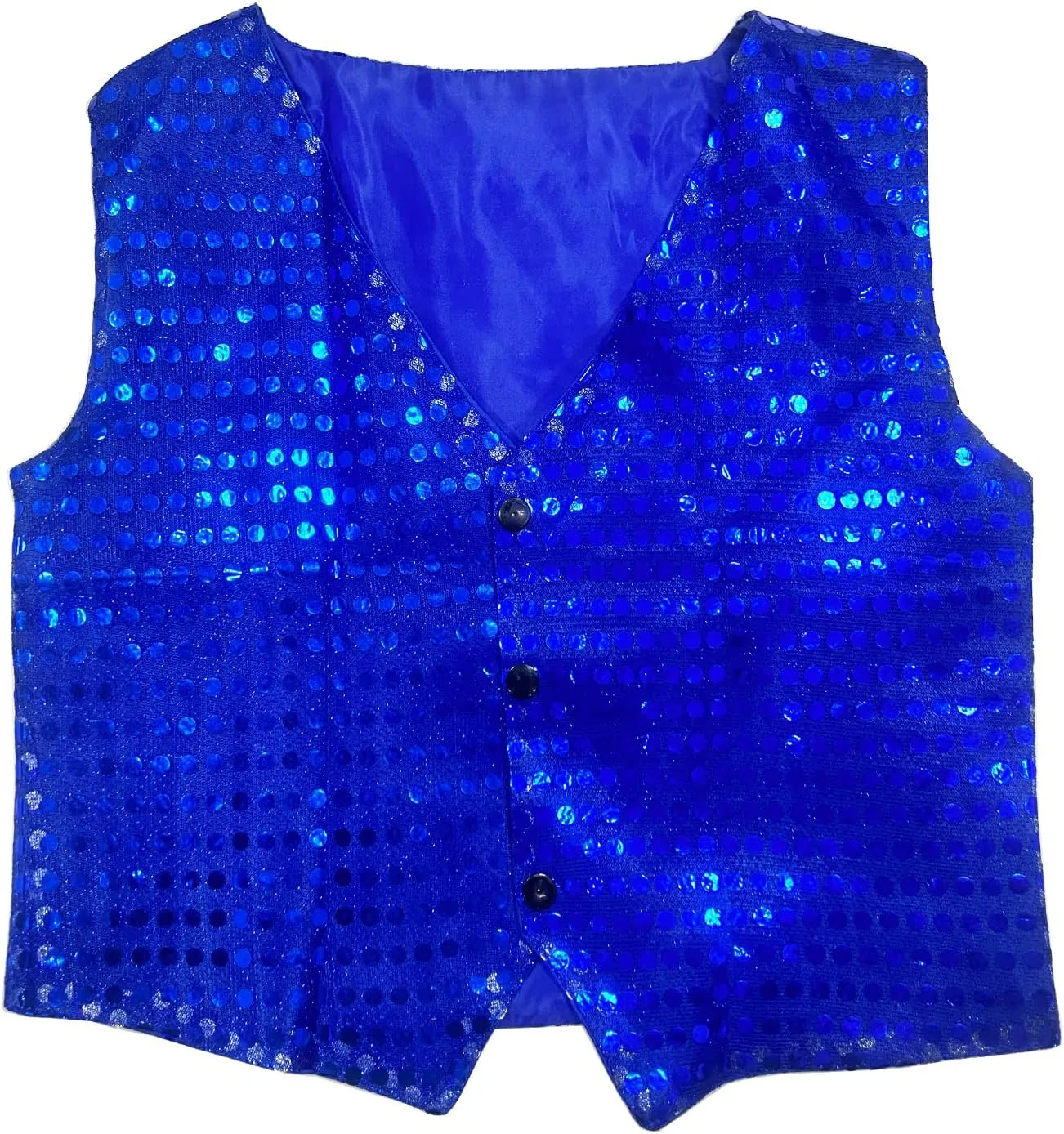 Kids Boys Girls Sequined Dance Hip Hop Performance Party Costume Vests Jacket Waistcoat