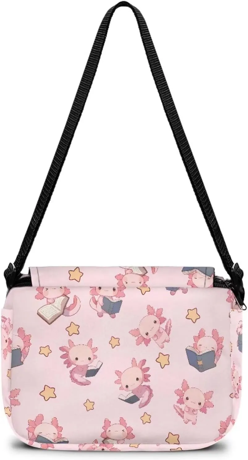 Kids Fashion Crossbody Purse Lightweight Messenger Bag with Zipper and Adjustable Strap for School Travel