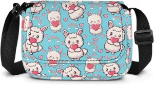 Kids Fashion Crossbody Purse Lightweight Messenger Bag with Zipper and Adjustable Strap for School Travel